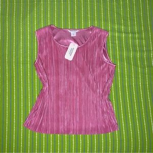 Pink Pleated Alison Daley Tank
